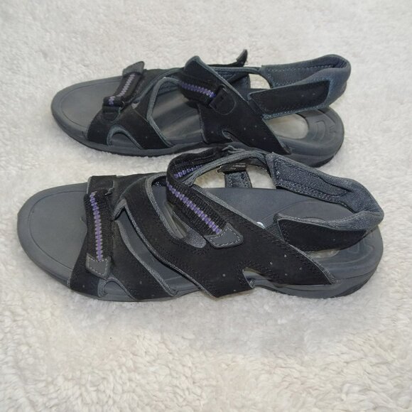 Dr Scholls Naveen III Strap Sandals Flats Leather Straps Size 10 - Picture 2 of 7